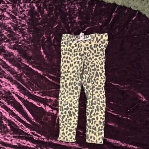 Tan and Black Leopard Print Leggings